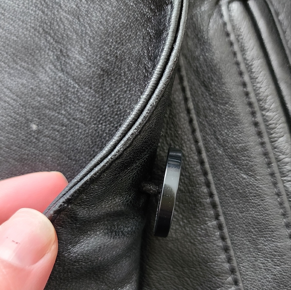 *SOLD* PELLE STUDIO Wilsons Black Leather Jacket Womens Size S - Picture 7 of 16